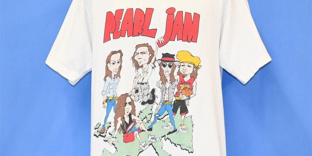 90s Pearl Jam World Jam 1992 European Tour Band t-shirt Large