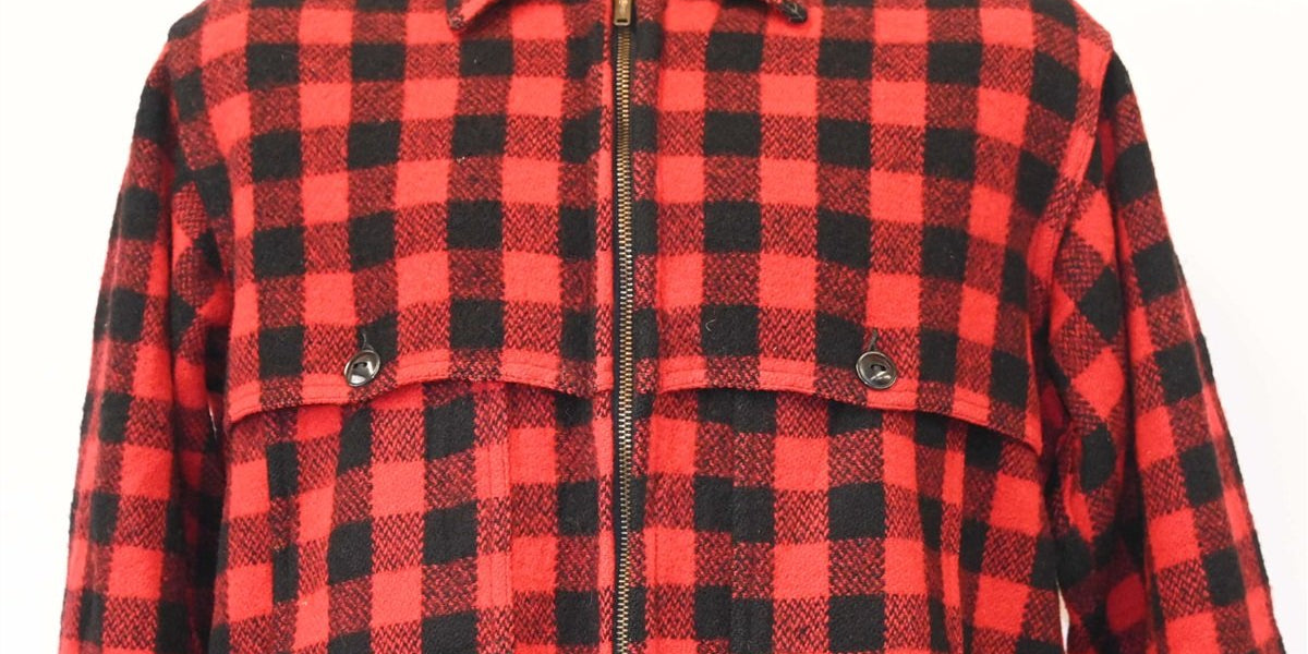 ジャケット・アウター 70s Johnson wool jacket 70s Johnson Woolen Mills Red Wool Zipper Shirt Jacket Large – The