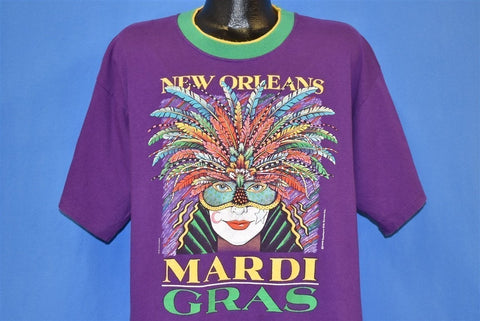 90s Mardi Gras New Orleans Louisiana Jester t-shirt Extra Large