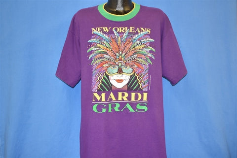 90s Mardi Gras New Orleans Louisiana Jester t-shirt Extra Large