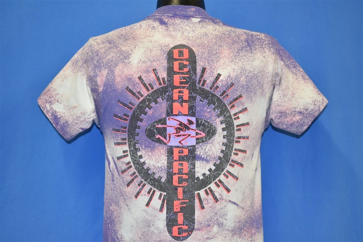 90s Pacific OP Surf Bleached Dye t-shirt Small - Captains Vintage