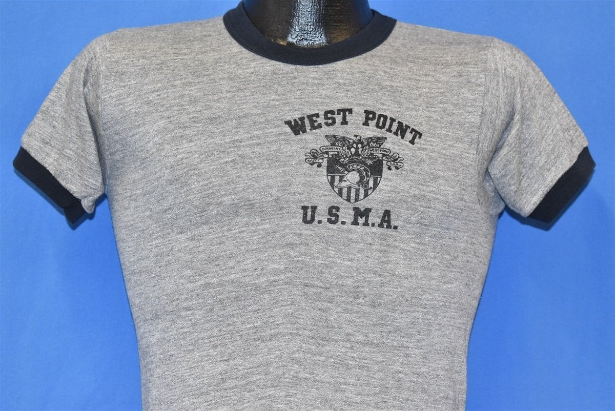 80s West Point USMA Rayon Tri Blend Ringer t-shirt Small – The Captains  Vintage