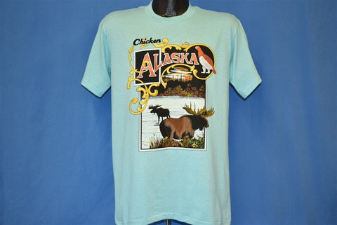 90s Chicken Alaska Elk Wildlife Tourist t-shirt Large