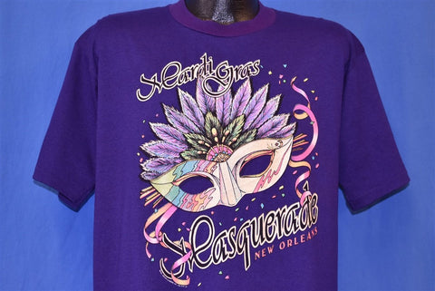 90s Mardi Gras Masquerade Mask t-shirt Large