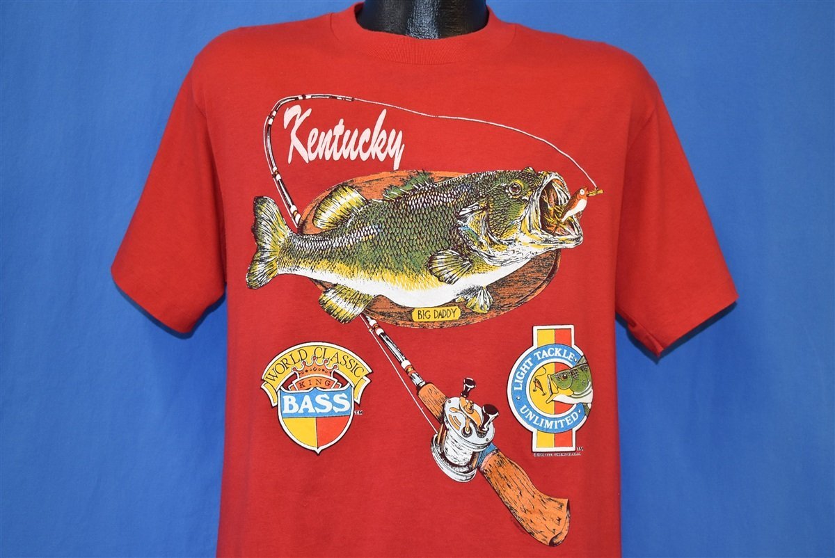 80s Kentucky World Class King Bass Fishing t-shirt Medium – The Captains  Vintage