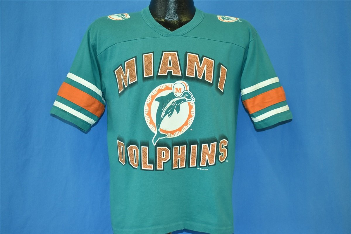 90s Miami Dolphins Jersey NFL Football t-shirt Medium - The Captains Vintage