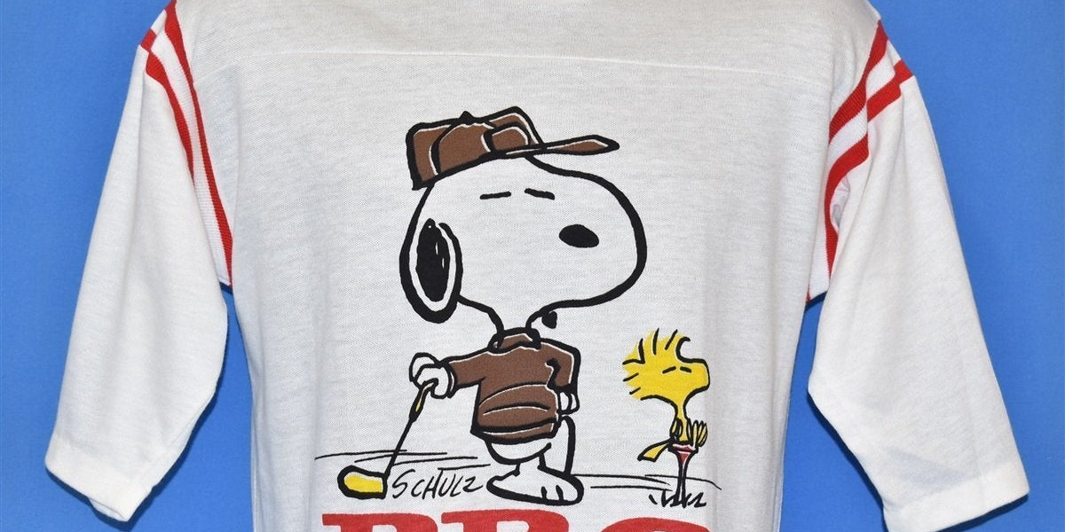 80s Peanuts Snoopy Pro Golf t-shirt Medium – The Captains Vintage