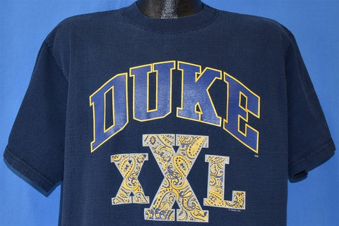 90s Duke XXL Paisley Logo University t-shirt Extra Large