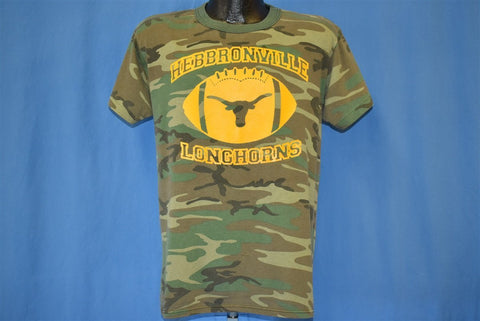 80s Hebbronville Longhorn Football Camo t-shirt Large