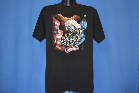 80s 3D Emblem Harley Davidson Motorcycle Hawaii t-shirt Large