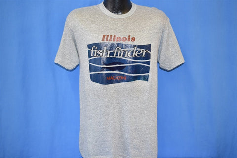 90s Illinois Fish Finder Magazine t-shirt Medium