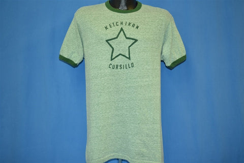70s Ketchikan Alaska Cursillo Star Ringer t-shirt Medium
