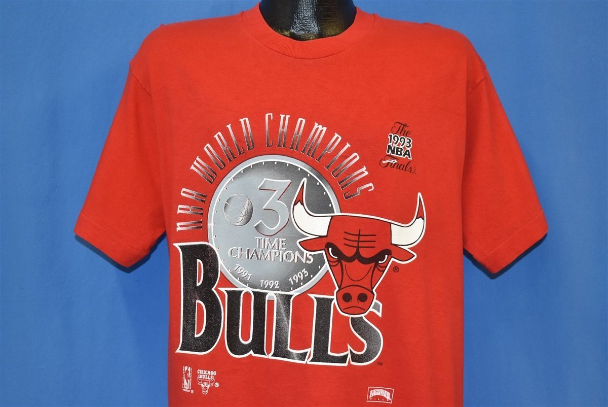 90s Chicago Bulls 3 Time Champ 1993 NBA Finals t-shirt Large - The