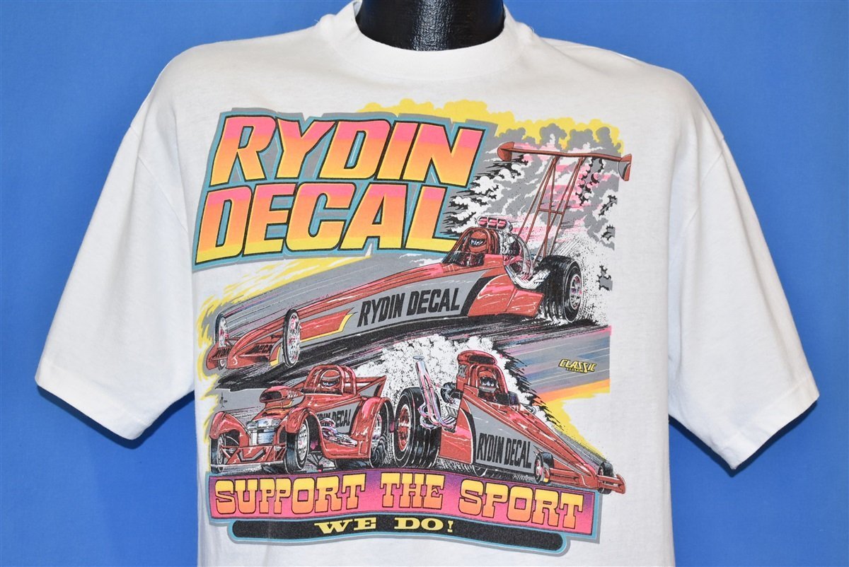 90s Rydin Decal Drag Racing Car Promo t-shirt Large - The Captains
