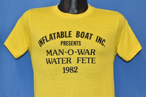80s Inflatable Boat Inc Man O War Water Fete t-shirt Small