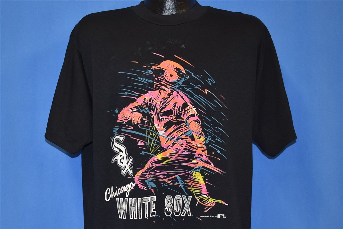 90s Chicago White Sox Neon MLB t-shirt Extra Large - The Captains Vintage