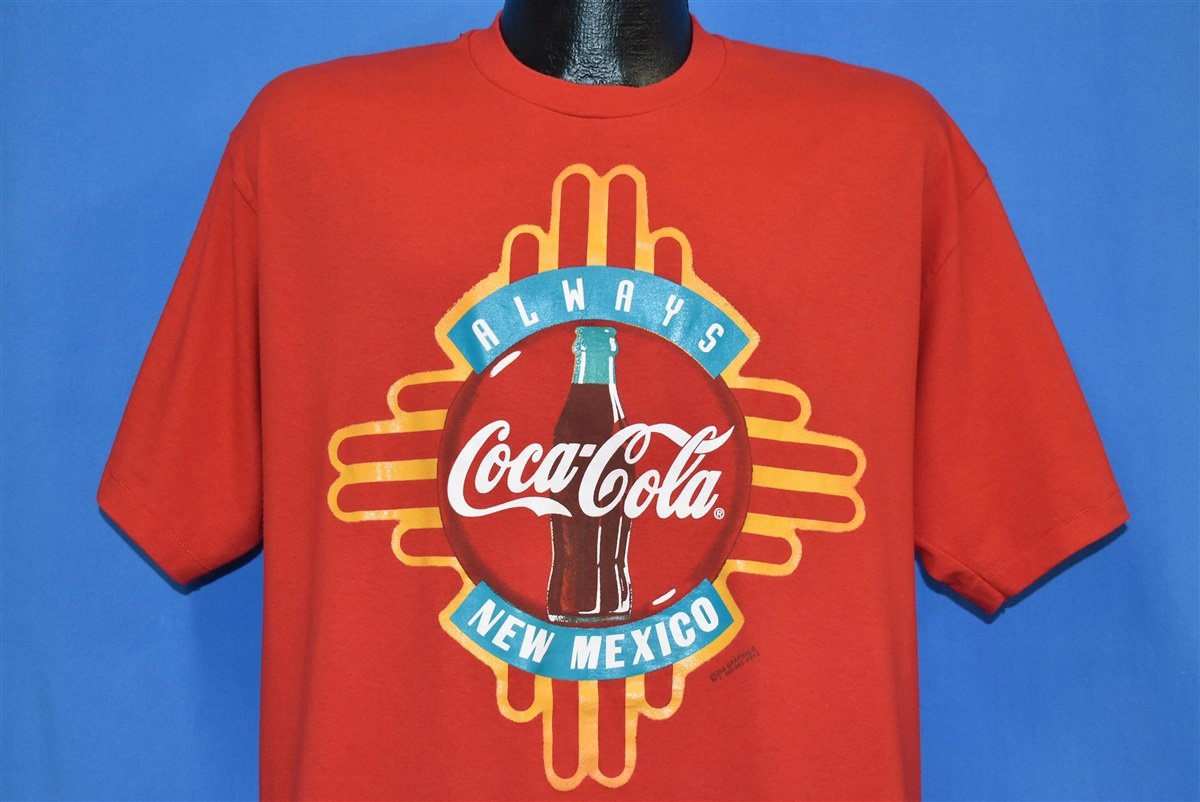 90s Coca Cola Always New Mexico t-shirt Large - The Captains Vintage