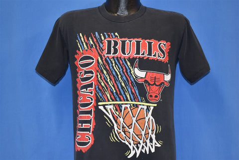 vintage 90s CHICAGO BULLS NBA 2 SIDED RED PINK TIE-DYE t-shirt BASKETB -  The Captains Vintage