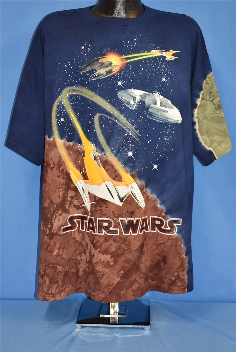 90s Star Wars Episode I All Over Print t-shirt Extra Large - The