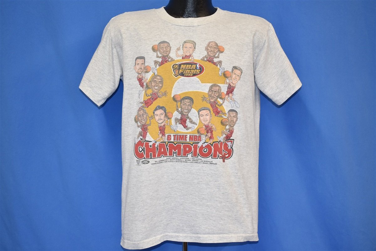 Chicago Bulls NBA Basketball basic T shirt NBA Finals Champs vtg classic  LNH5317
