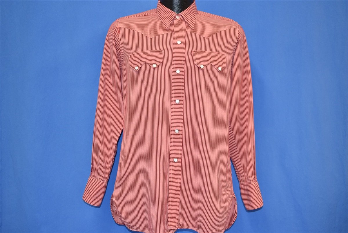 50s Rockmount Ranch Wear Striped Western Shirt Small - The 