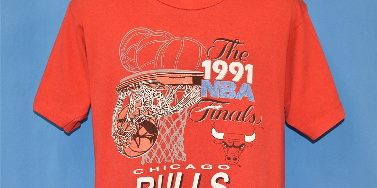 Vintage 1991 NBA Finals Jordan vs Magic T-Shirt hot