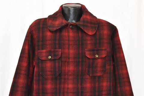 60s Woolrich 503 Wool Plaid Hunting Jacket Extra Large