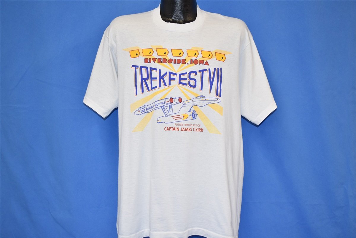 90s Trekfest VII Riverside Iowa Star Trek t-shirt Extra Large