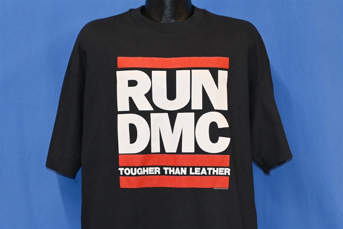 80s Run-DMC Tougher Than Leather Hip-Hop t-shirt Extra Large – The 