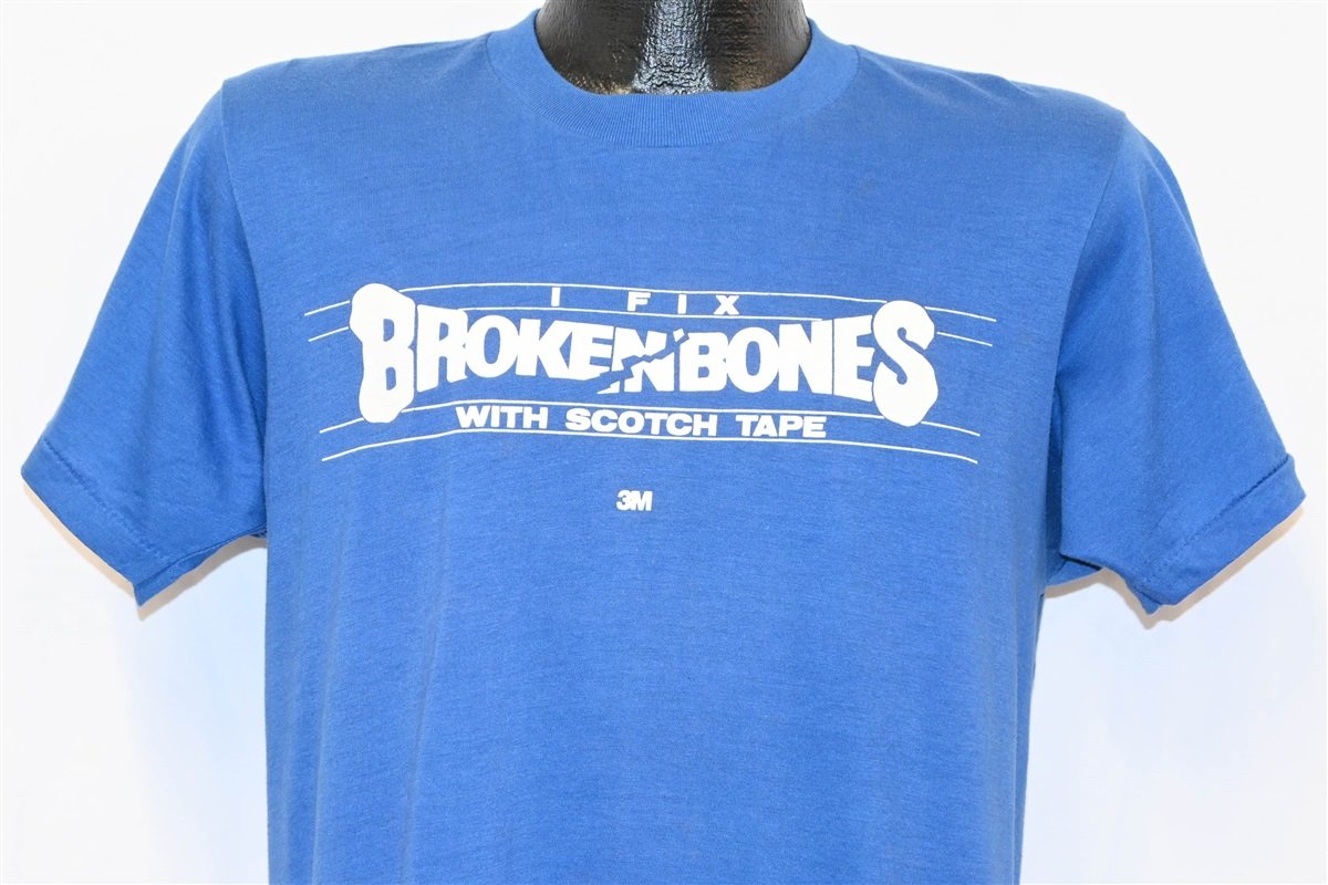 80s I Fix Broken Bones Scotch Tape 3M Promo t-shirt Medium - The