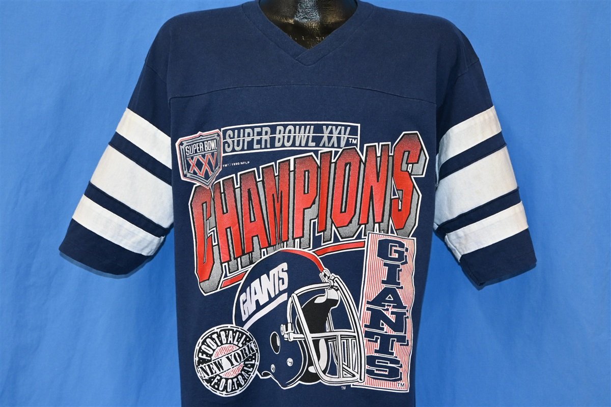 90s New York Giants Super Bowl XXV NFL Jersey t-shirt Large – The