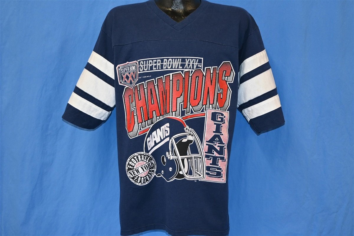 90s New York Giants Super Bowl XXV NFL Jersey t-shirt Large - The