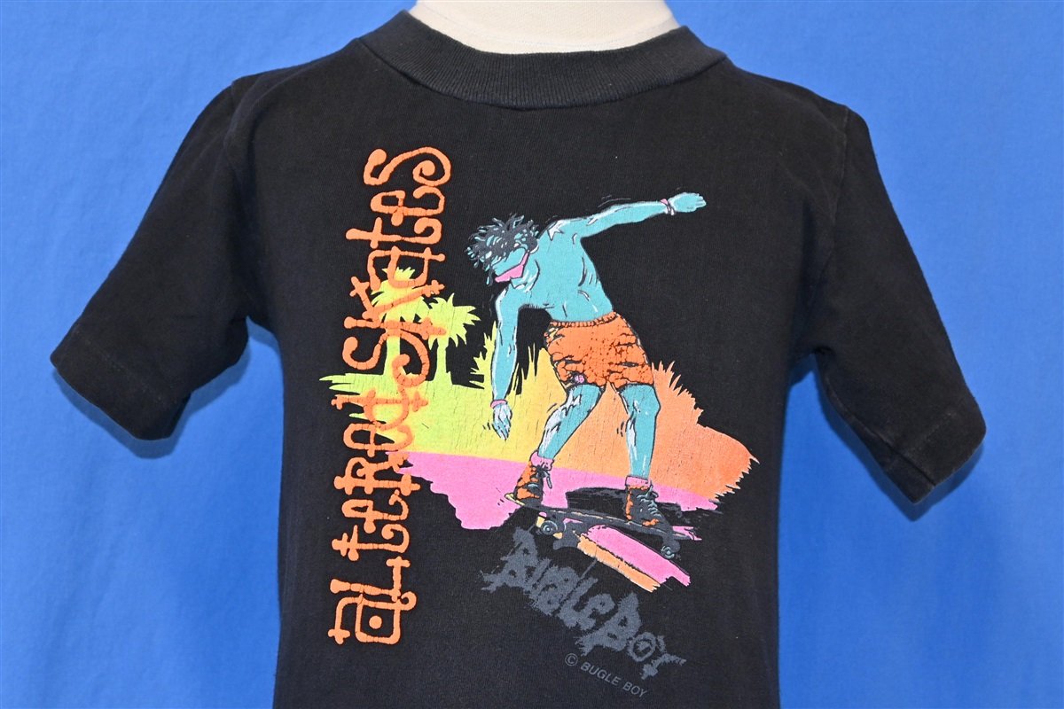 90s Altered Skates Bugle Boy Skateboard t-shirt Youth Medium – The