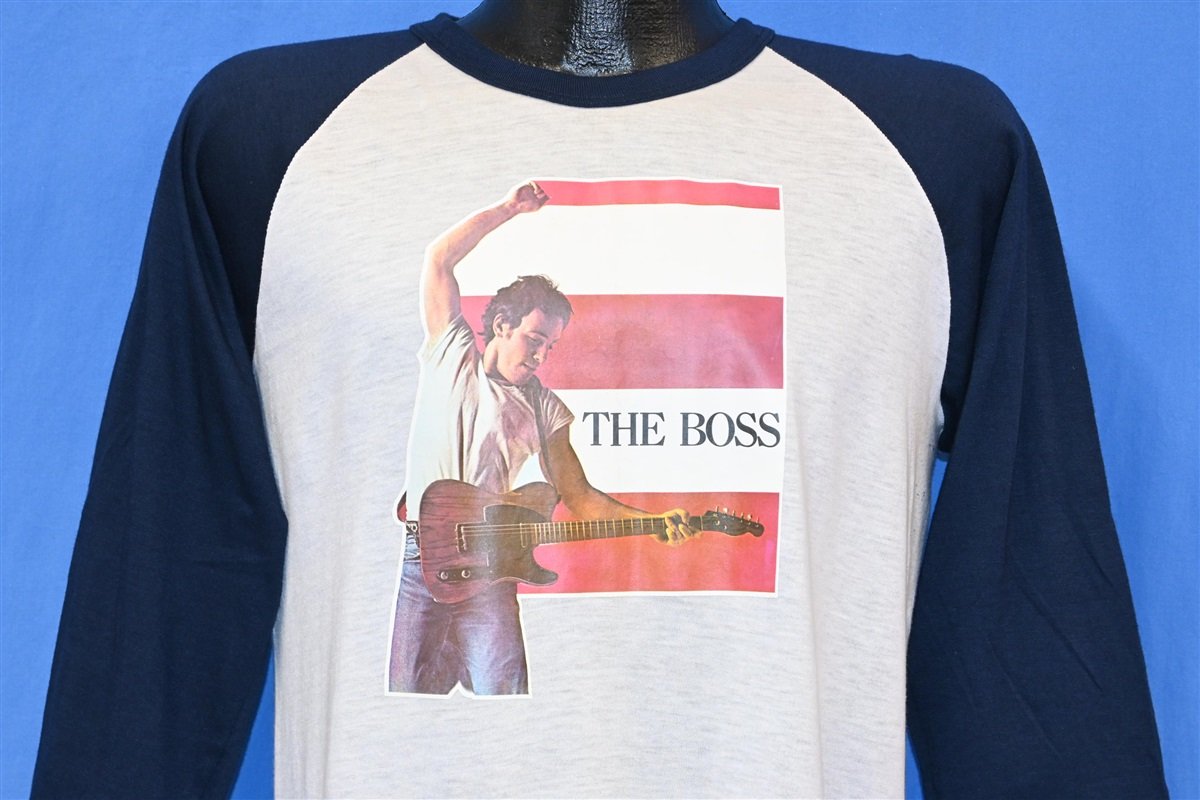 Gøre en indsats Amorous Udseende 70s Bruce Springsteen The Boss Rock Raglan t-shirt Medium - The Captains  Vintage