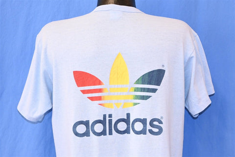 80s Adidas Rainbow Trefoil Dallas Marathon t-shirt Large