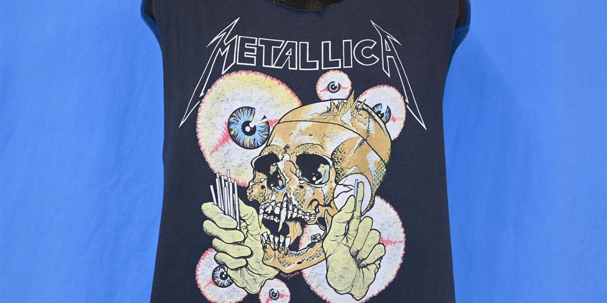 90s Metallica Pushead Shortest Straw Skull Band t-shirt Large – The  Captains Vintage