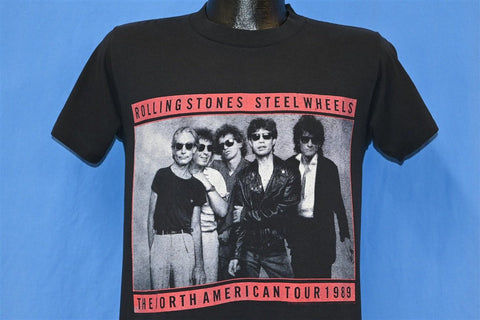 80s Rolling Stones Steel Wheels Tour 1989 Rock t-shirt Small