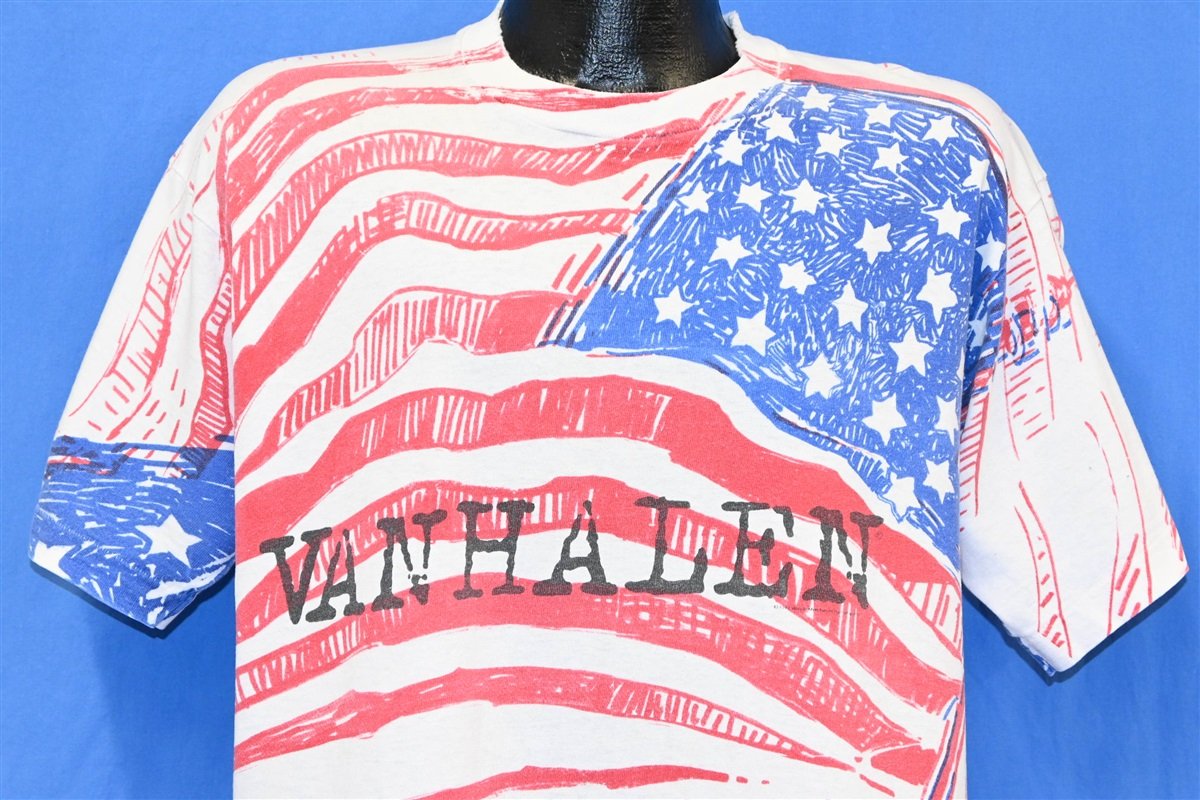 90s Van Halen Kicking Ass American All Over Print t-shirt Large