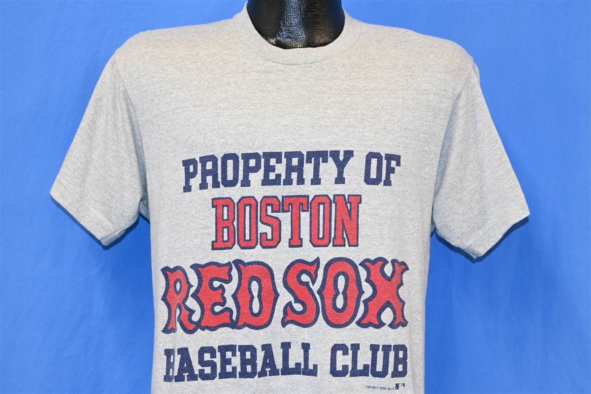 80s Boston Red Sox Property of Baseball Club t-shirt Medium - The Captains  Vintage