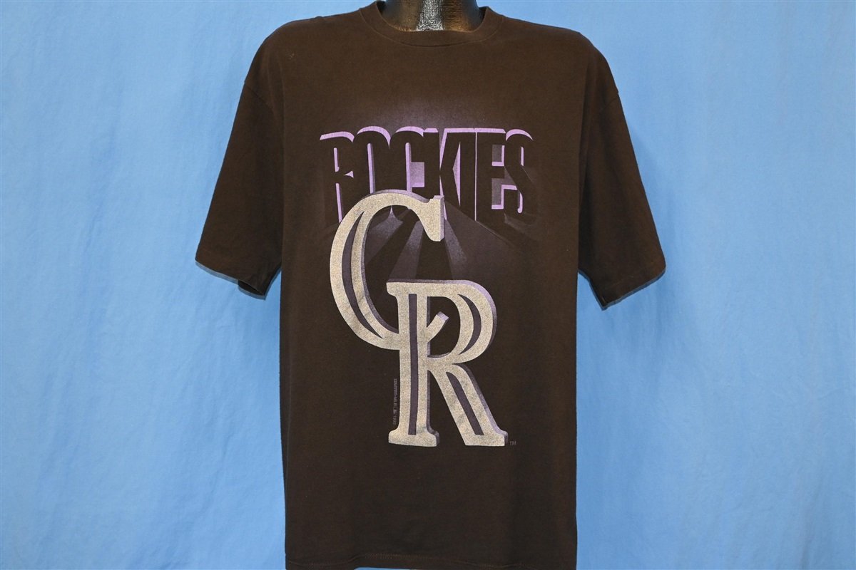 CustomCat Colorado Rockies Vintage MLB T-Shirt Sport Grey / 2XL