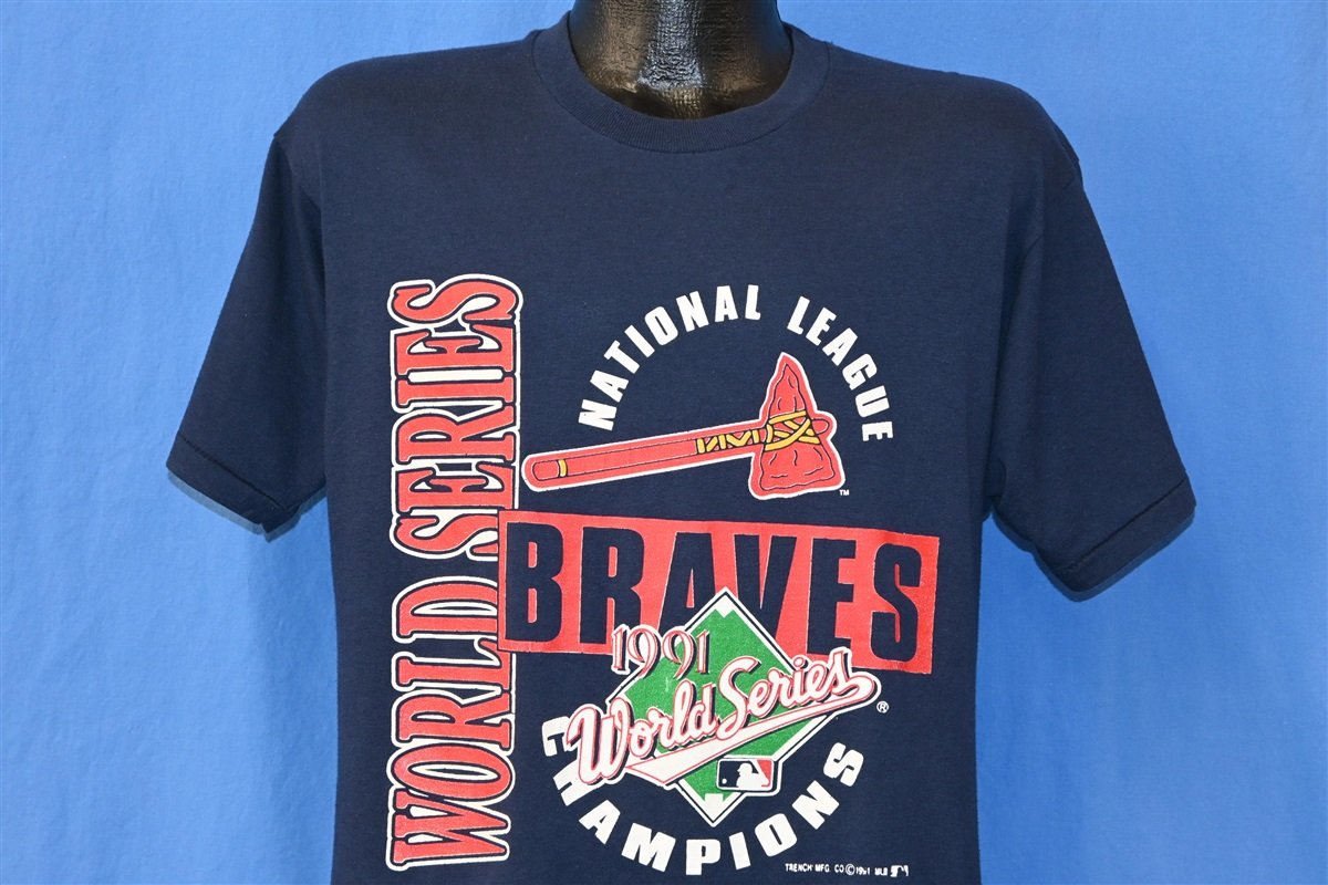 90s Atlanta Braves MLB Baseball t-shirt Medium - The Captains Vintage