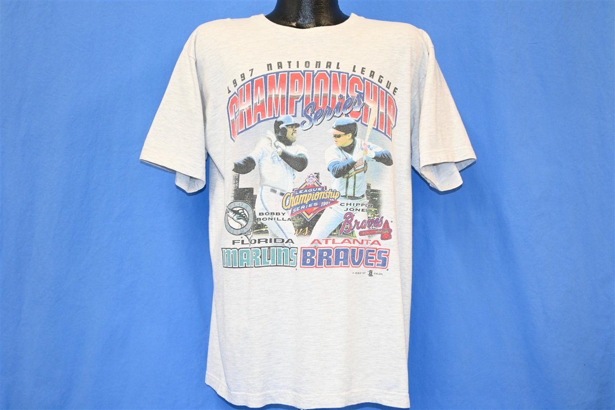 90s Florida Marlins Atlanta Braves 1997 NL Champs t-shirt Large
