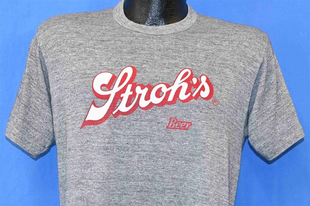 80s Stroh's Rayon Tri Blend Grand Prix Long Beach t-shirt Medium – The  Captains Vintage