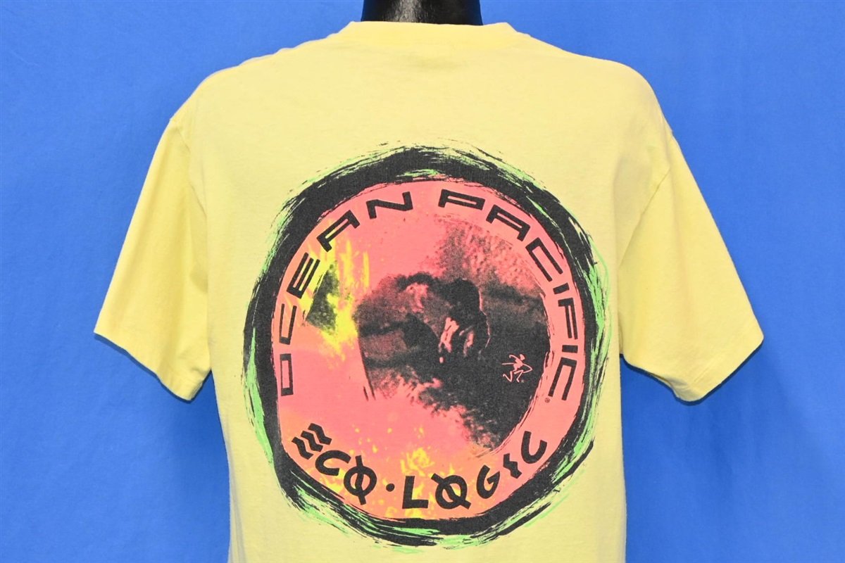 90s Ocean Pacific OP Eco Logic Neon Surfing t-shirt Large - The Captains