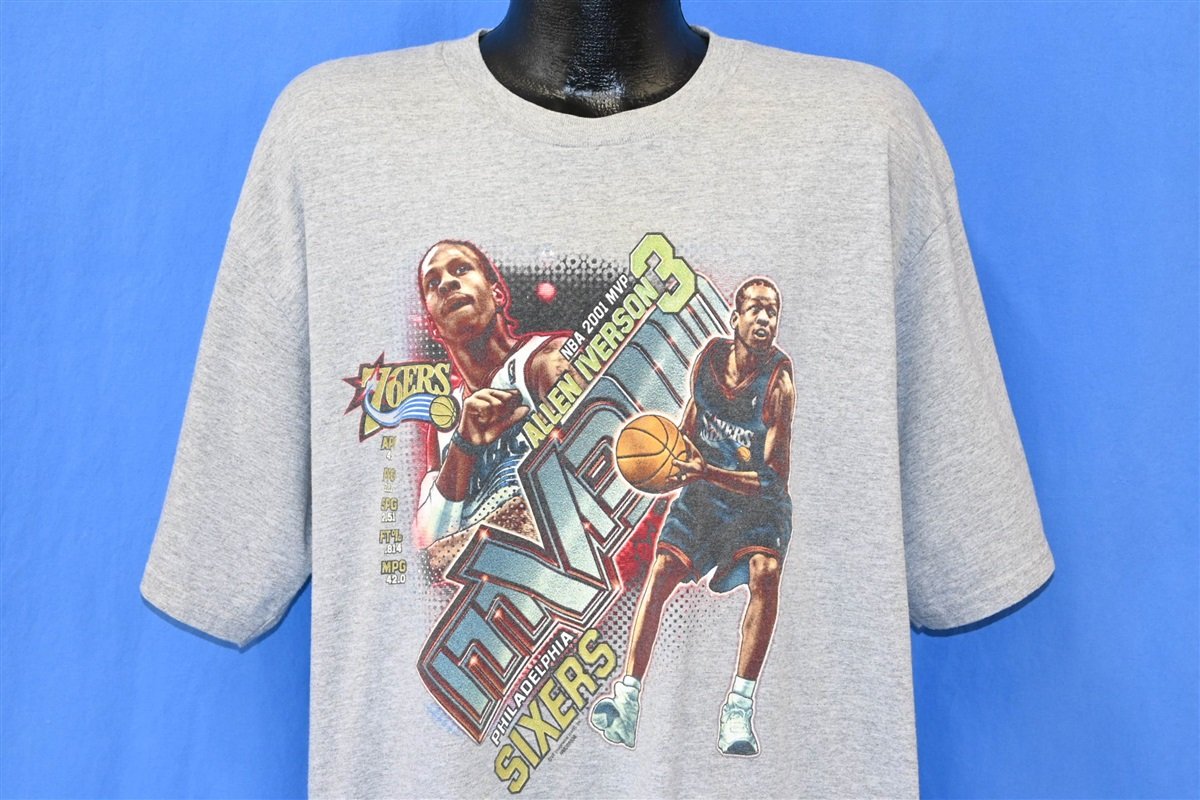 Vintage Allen Iverson T-shirt Philadelphia 76ers Sixers 90s