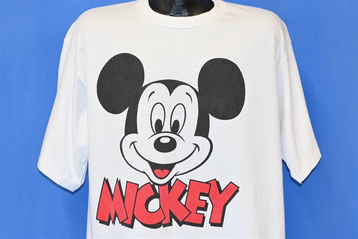 80s Mickey Mouse Disney Cartoon Big Print t-shirt Extra Large – The ...