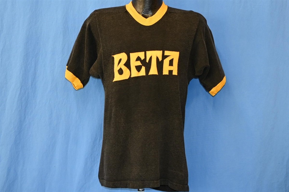 s Beta Sigma Phi Sorority Jersey Badia Ringer t shirt Small