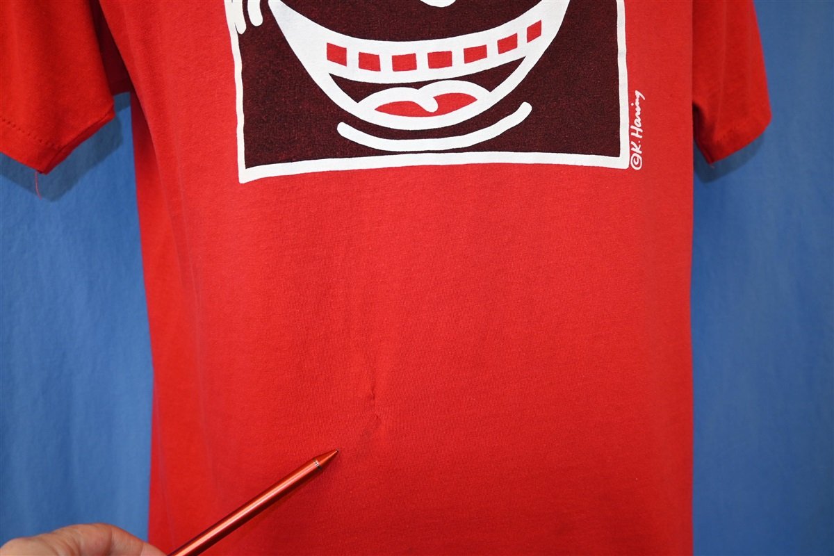 ブランド雑貨総合 希少 80s Keith Haring 3-Eyed Face Tシャツ Tシャツ ...