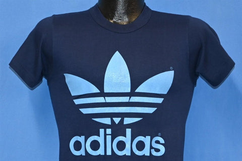 80s Adidas Three Stripe Trefoil Logo t-shirt Small