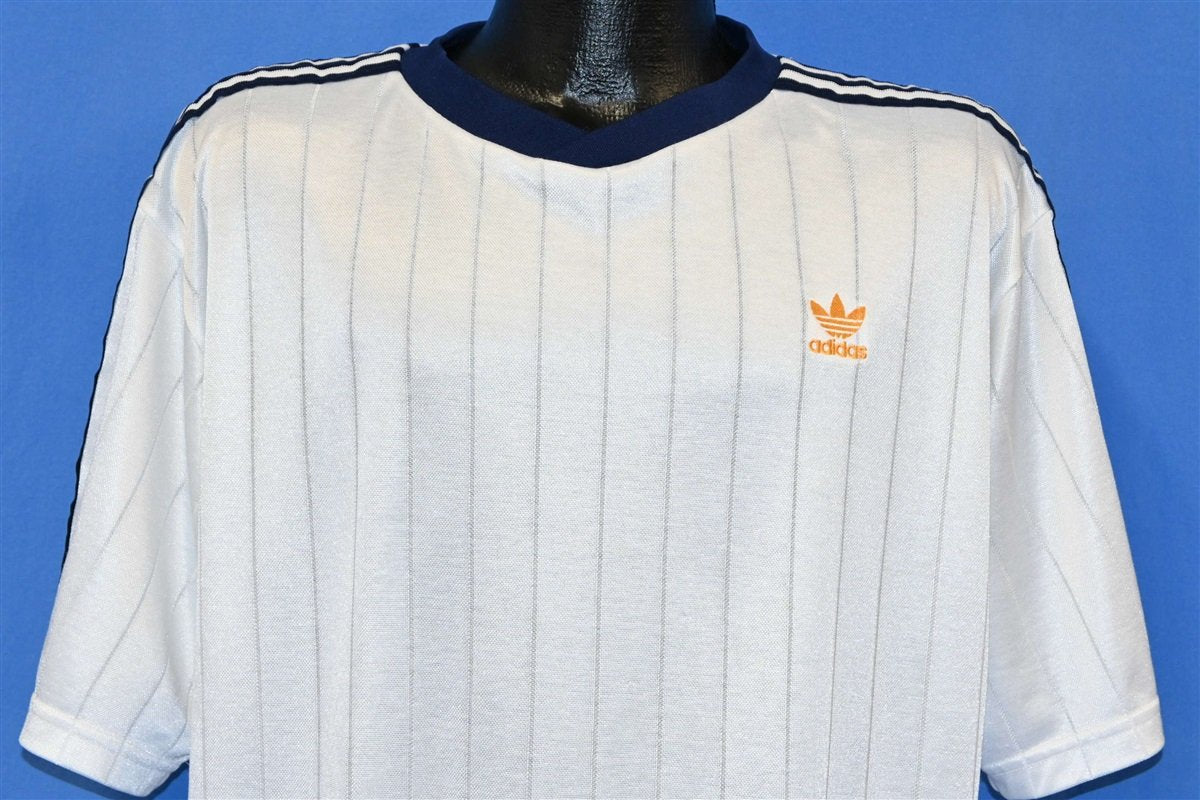 90s Adidas Trefoil Logo Three Jersey t-shirt XXL - The Captains Vintage